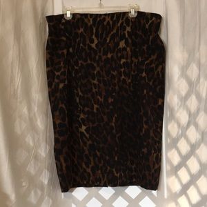 Cheetah skirt.